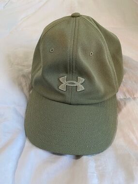 Under Armour Olive Green Curved Brim Logo Cap